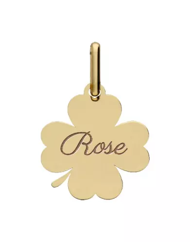 Pendentif Trèfle en Or à Personnaliser