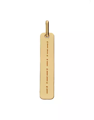 Pendentif Message Or à Personnaliser