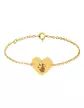 Bracelet Cœur en Or sur chaîne à personnaliser avec une empreinte