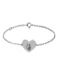 Bracelet Cœur en Or sur chaîne à personnaliser avec une empreinte