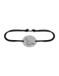 Bracelet Ovale en Or sur Cordon à Personnaliser avec un Dessin