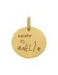 Médaille Ronde en Or à Personnaliser avec un Message