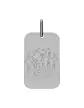 Médaille Rectangle en Or à Personnaliser avec un Dessin