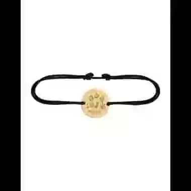 Bracelet Rond en Or sur cordon à personnaliser avec un dessin image cachée