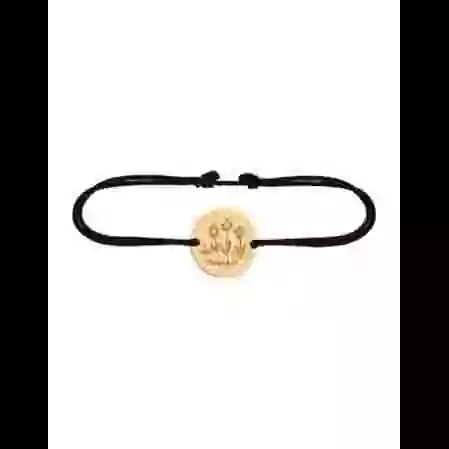 Bracelet Rond en Or sur cordon &agrave; personnaliser avec un dessin image cachée