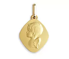 Médaille Ange Losange en Or