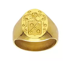 Chevalière Blason Générique en Or