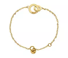 Bracelets Anneaux Entrelacés en Or